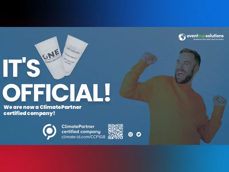 Event Cup Solutions achieves ‘ClimatePartner Certified’ recognition